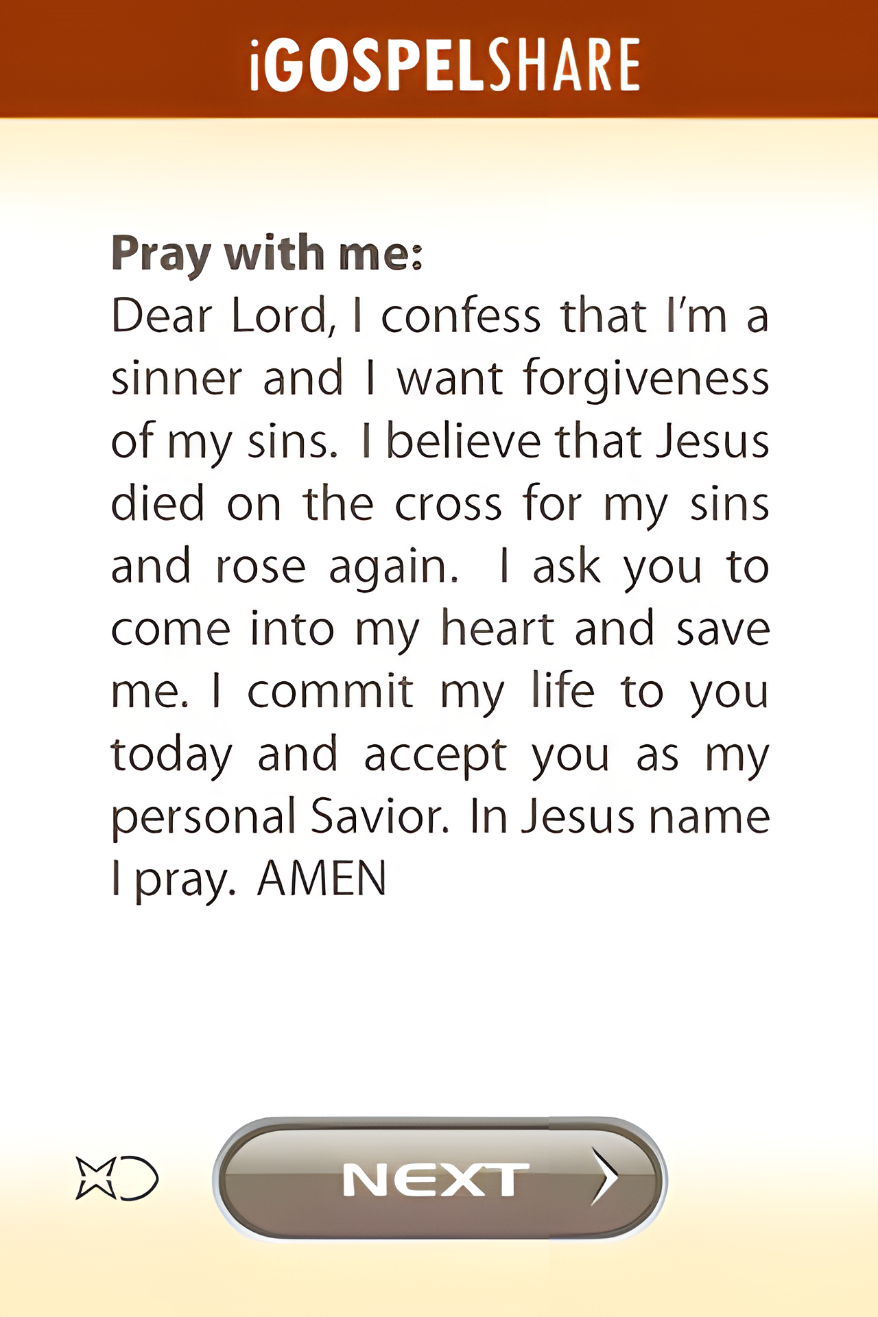 Salvation prayer